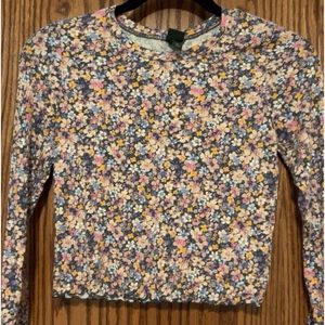 Flower print long sleeve